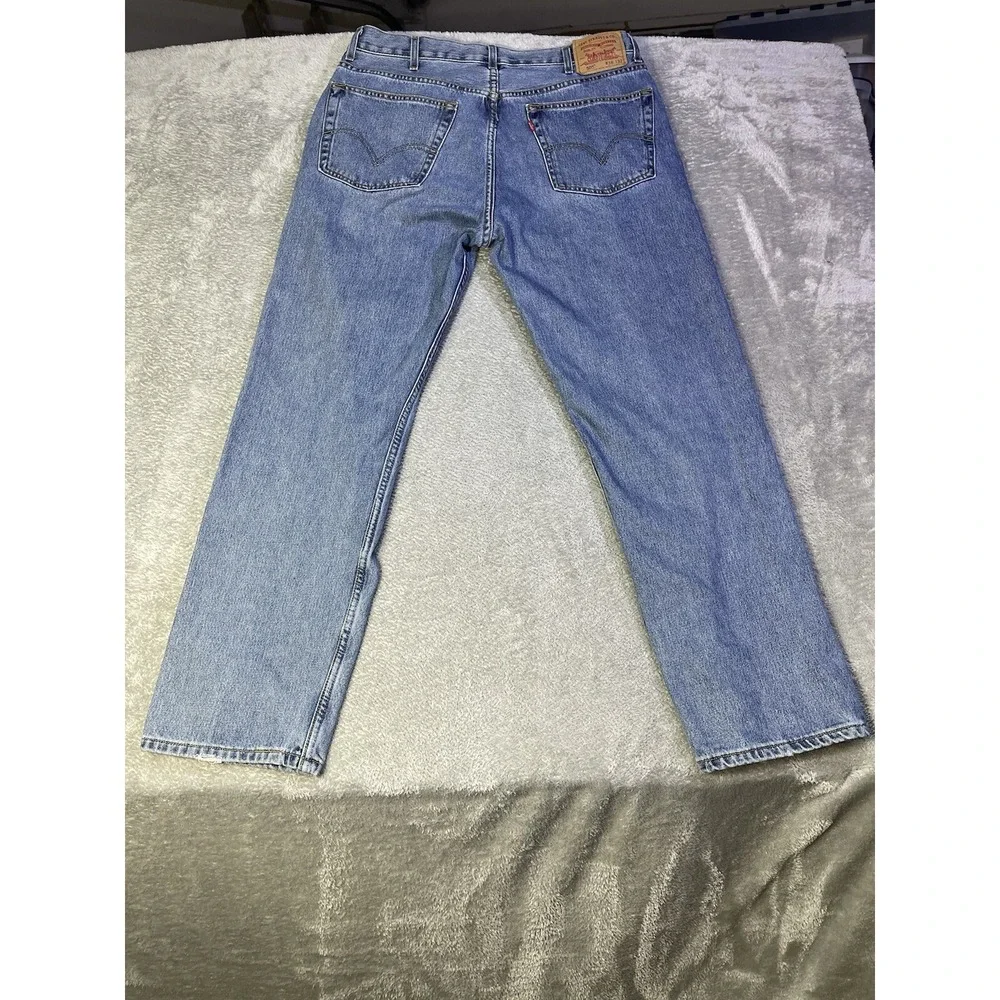 Levi's 505 Jeans Men's 36X32(Tag 38X32) Blue Denim Regular‎ Fit